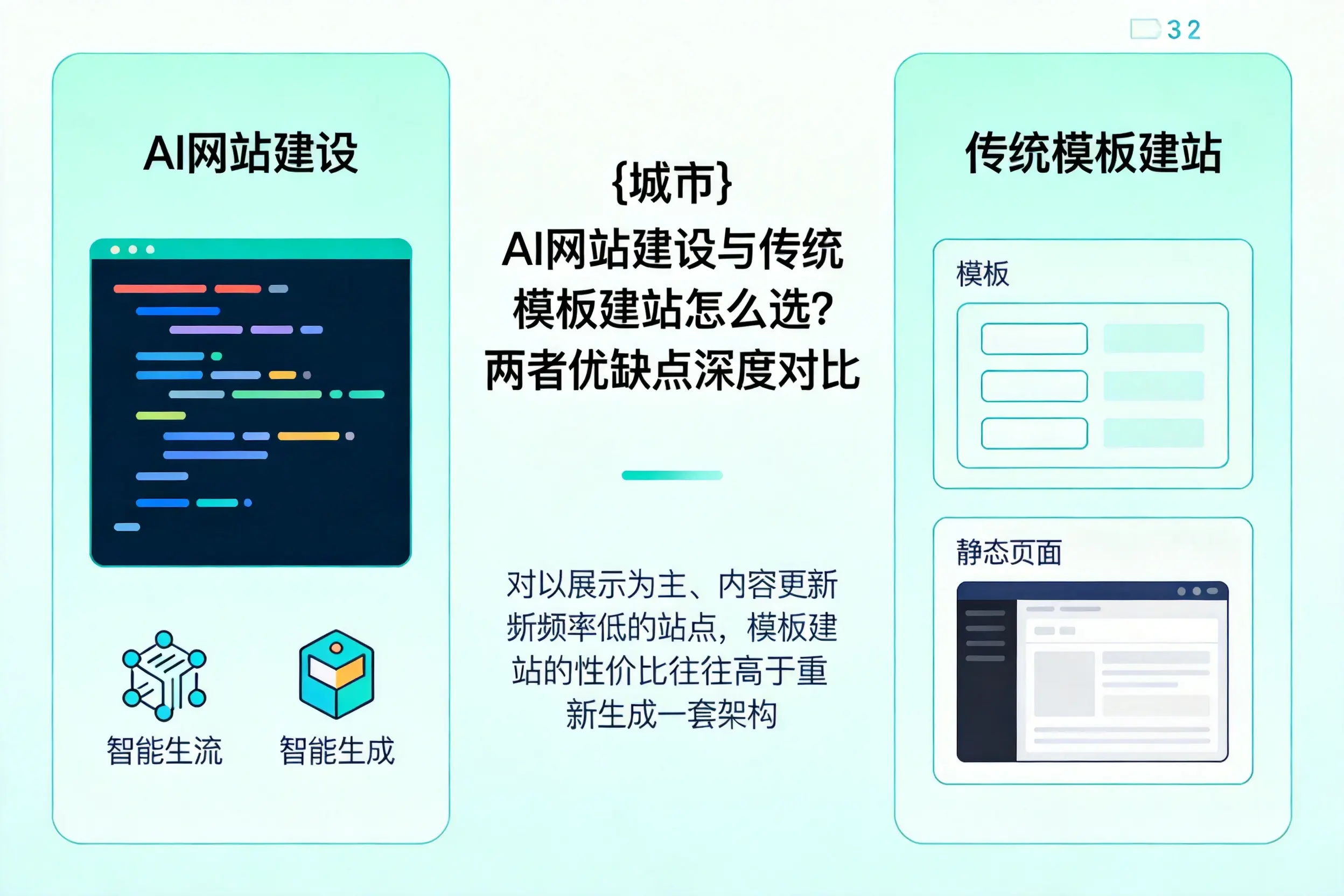 克拉玛依AI网站建设与传统模板建站怎么选?两者优缺点深度对比