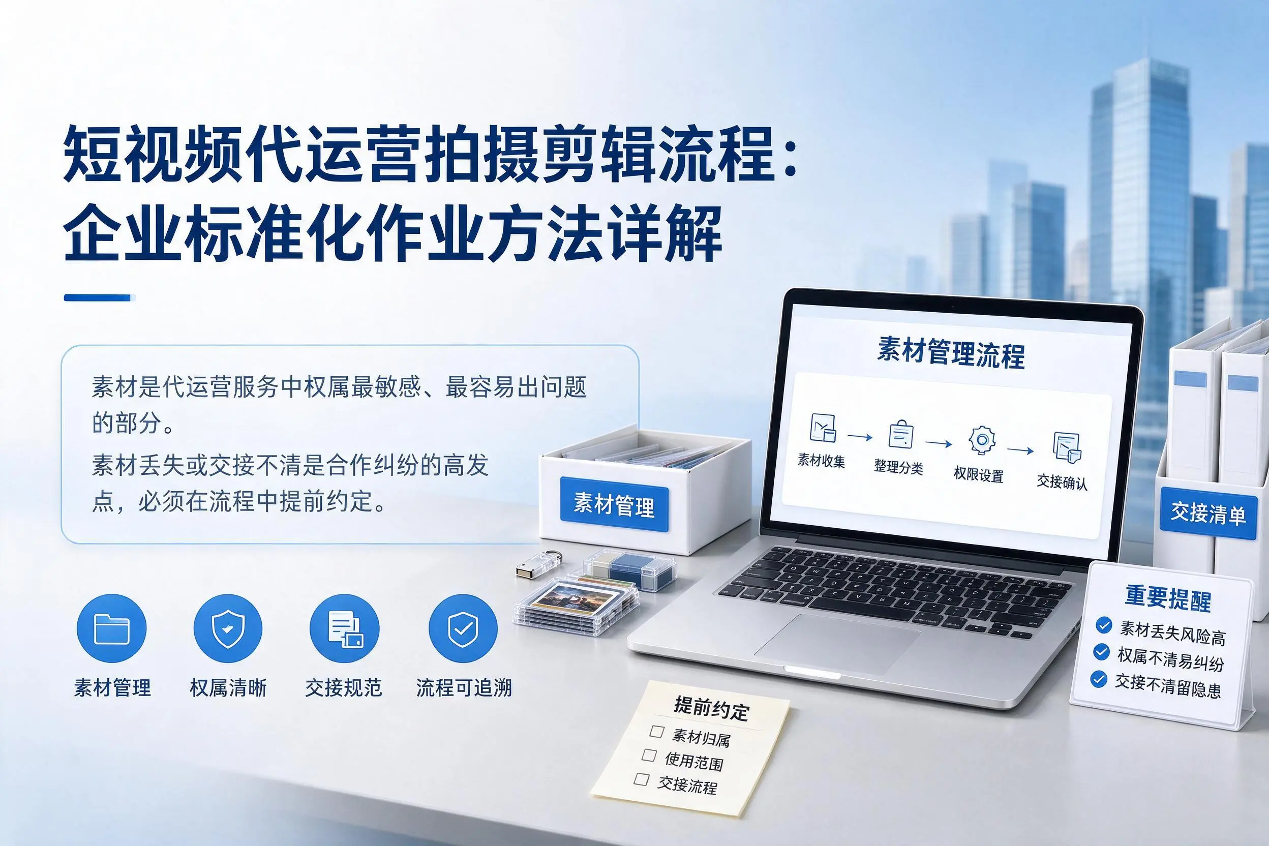 短视频代运营拍摄剪辑流程：克拉玛依企业标准化作业方法详解