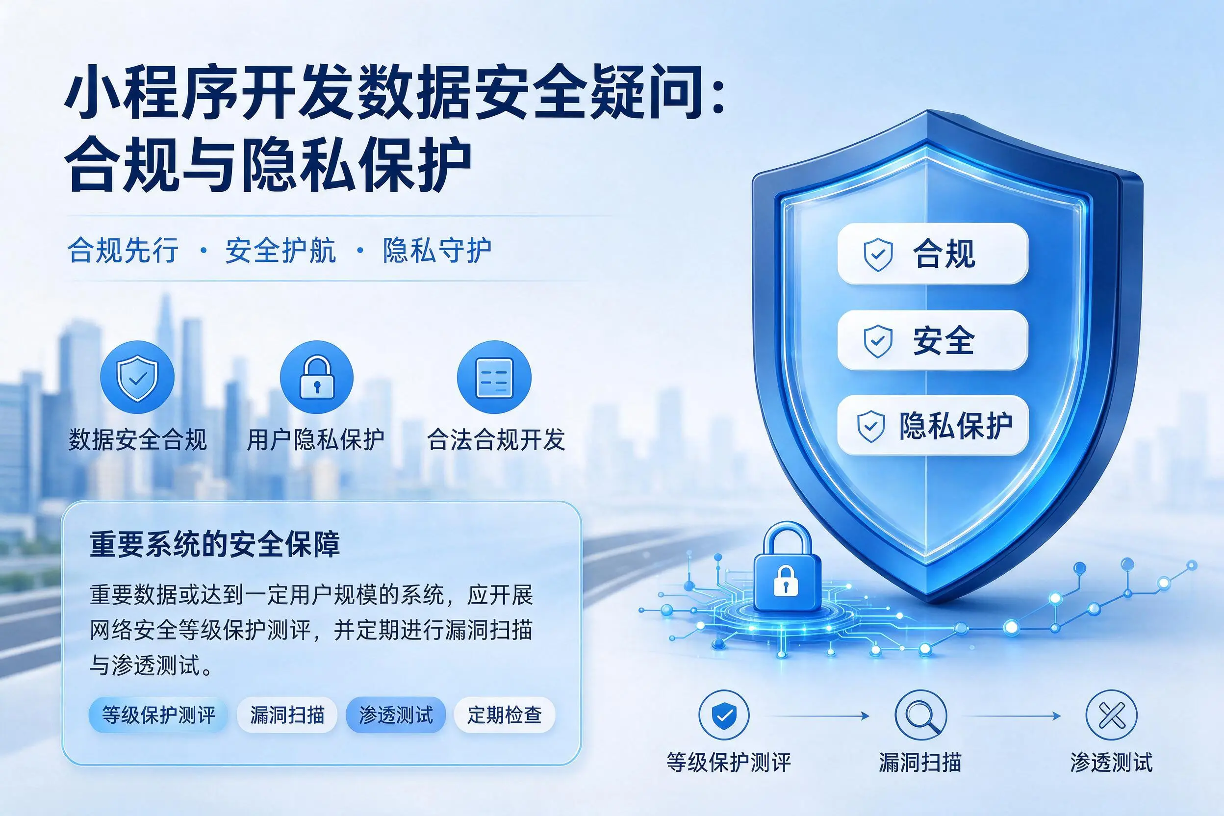 克拉玛依小程序开发数据安全疑问:合规与隐私保护