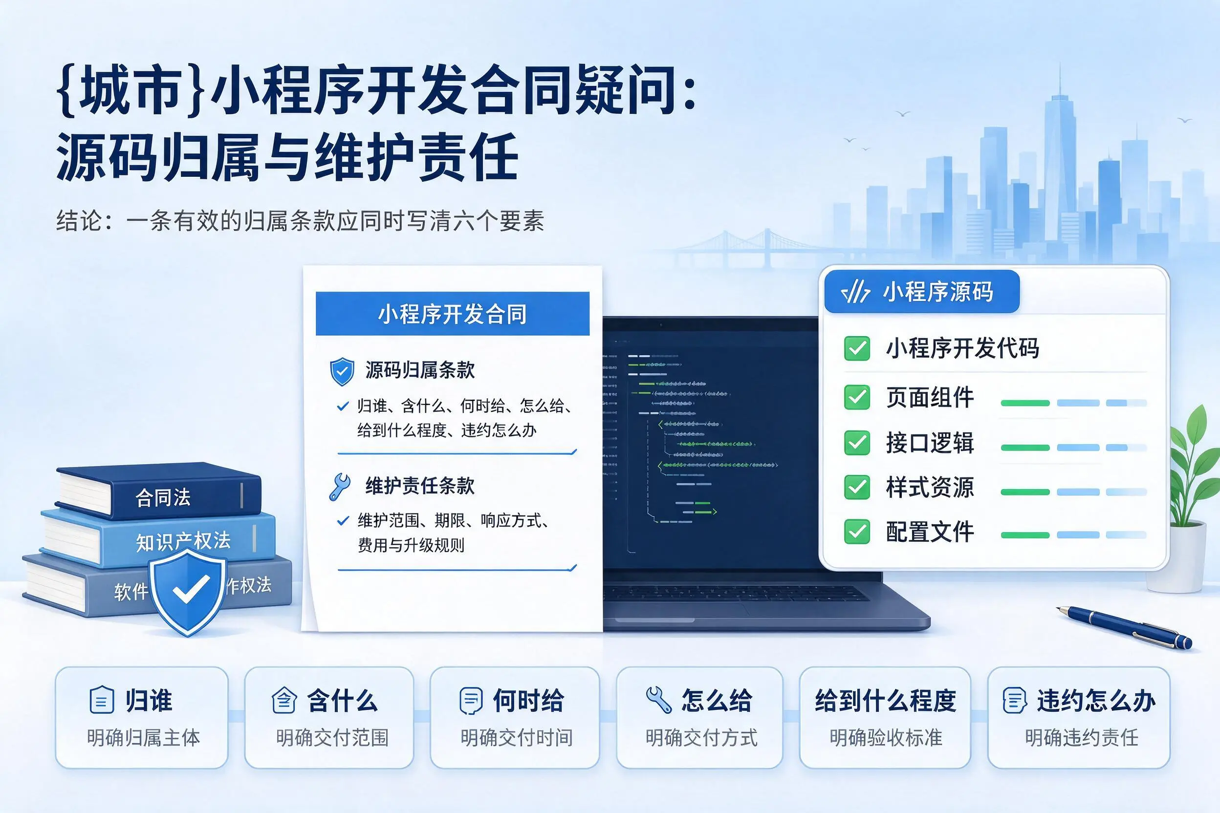 克拉玛依小程序开发合同疑问：源码归属与维护责任