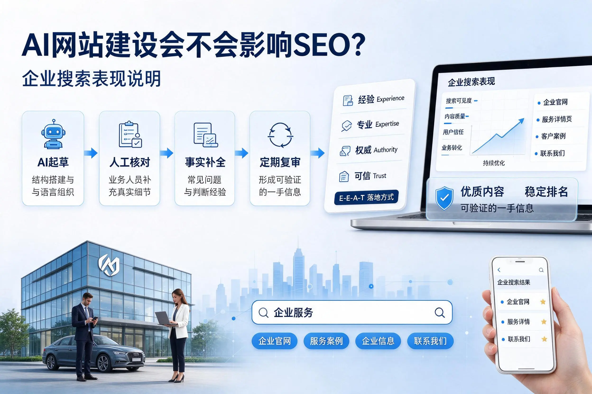 AI网站建设会不会影响SEO？克拉玛依企业搜索表现说明