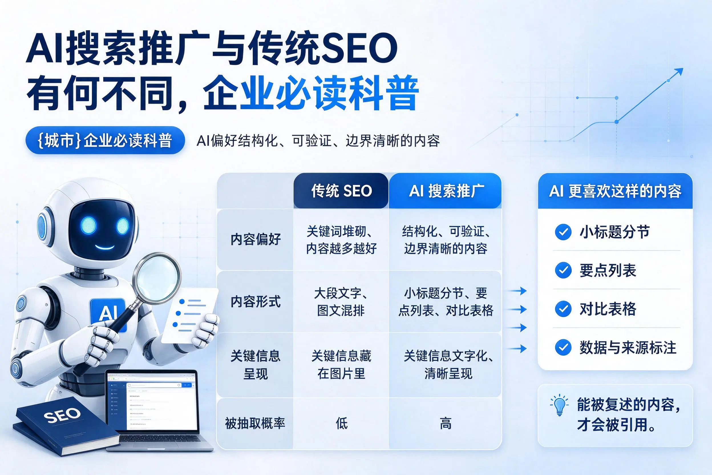 AI搜索推广与传统SEO有何不同，克拉玛依企业必读科普